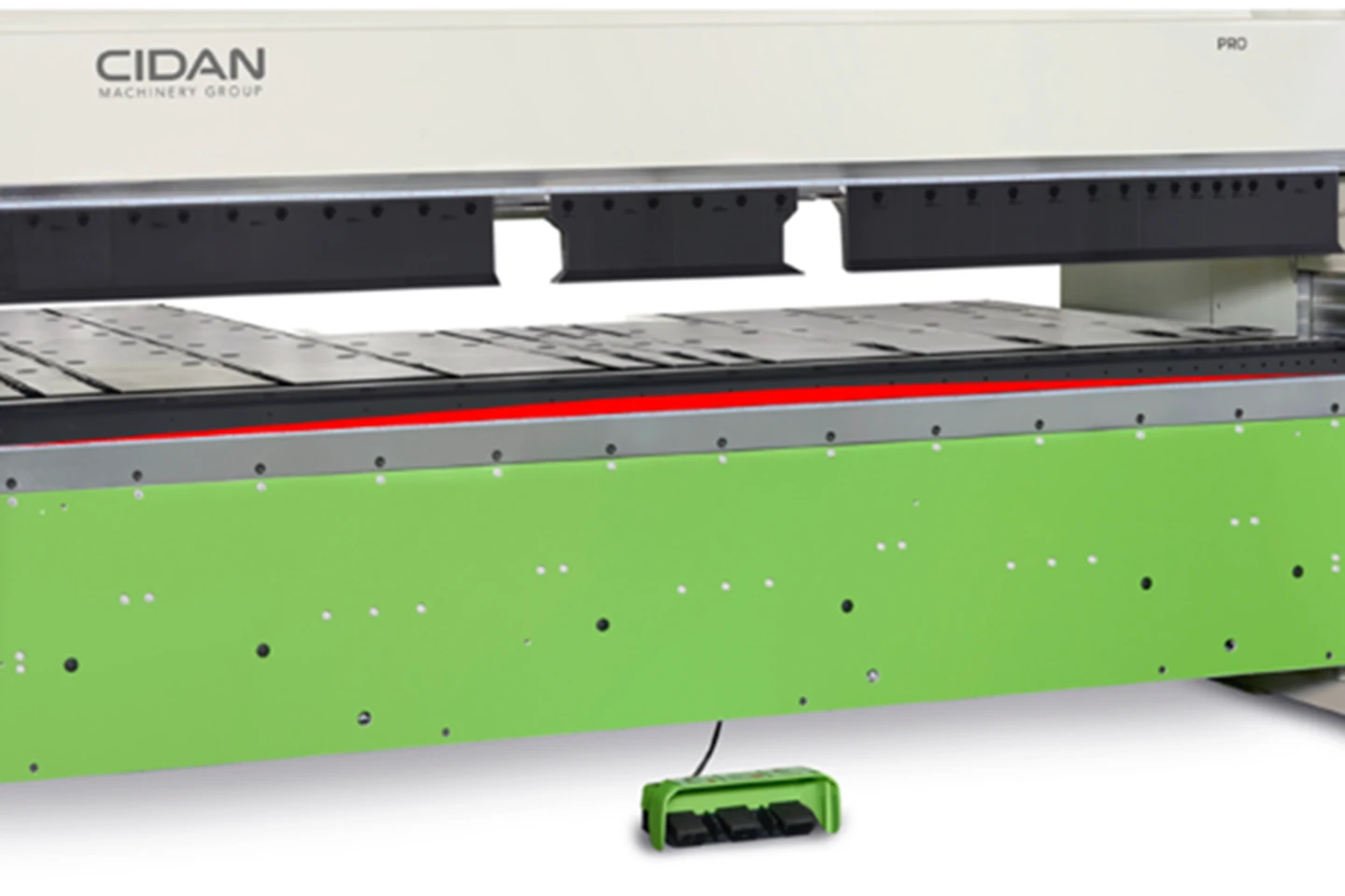 automatic crowning of folding beam in a cidan folding machine pro