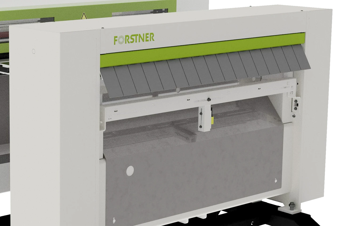 gradsax på en forstner klippsträcka mot vit bakgrund