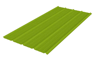 renderad plåtprofil ag mot vit bakgrund