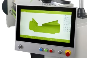 touchscreen with control system prolink for cidan folding machine on white background